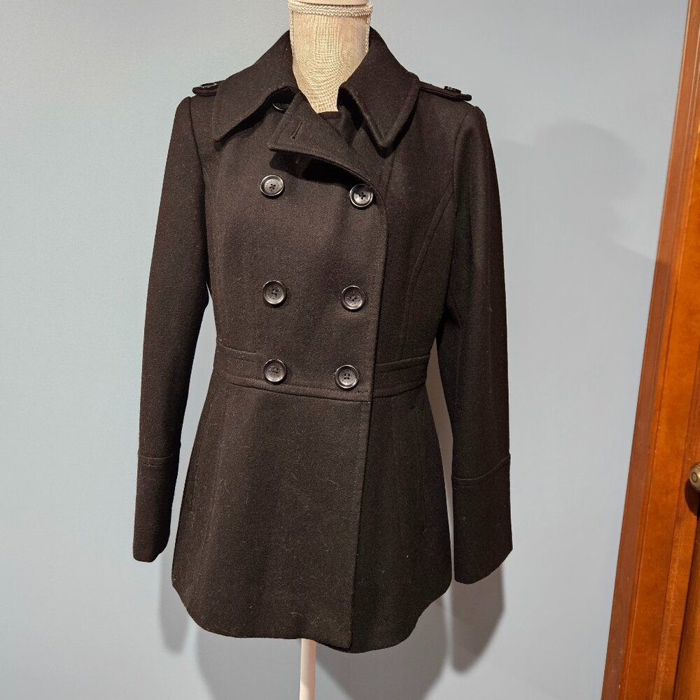 Michael Kors Black Pea Coat - Small